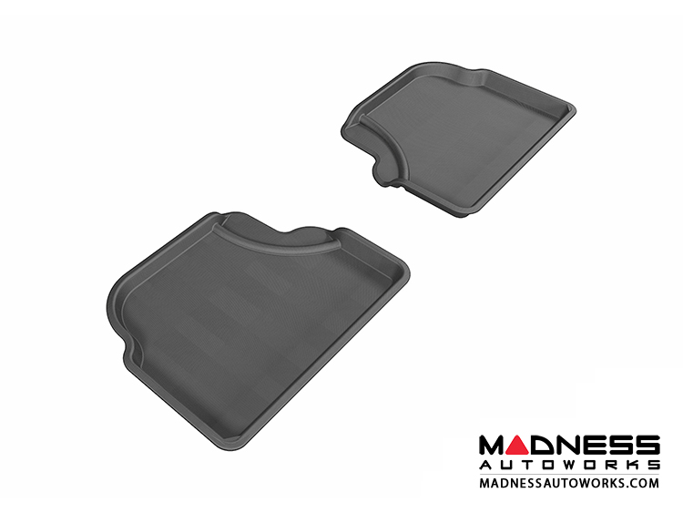 BMW 5 Series (E60) Floor Mats (Set of 2) - Rear - Black by 3D MAXpider